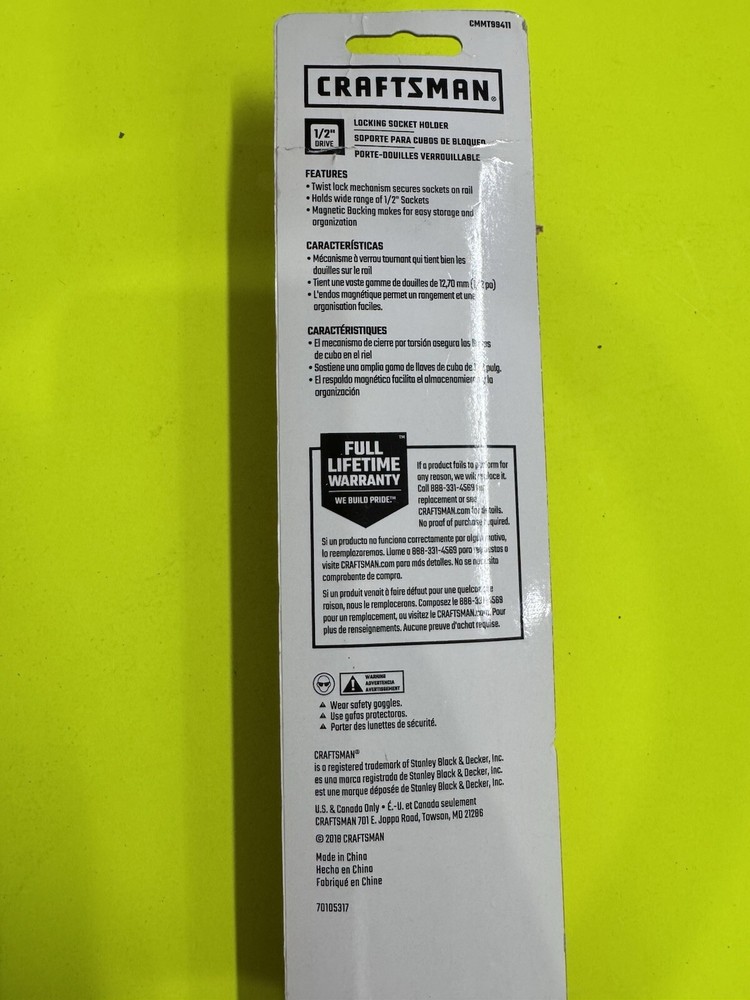 Craftsman Locking Socket Holder CMMT99411