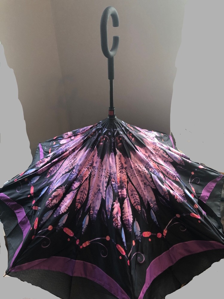C Handle Double Layer Self Standing Umbrella