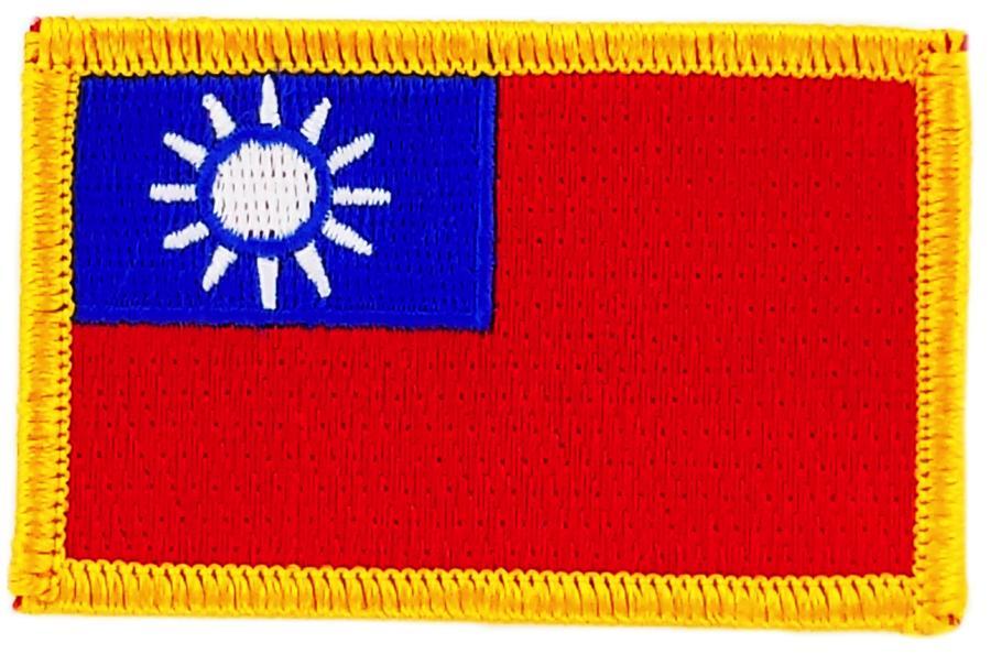 Embroidered Patch TAIWAN Iron-On Flag
