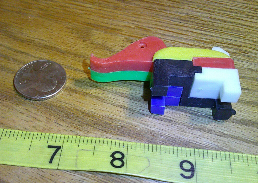 keychain puzzle plastic put together Elephant
