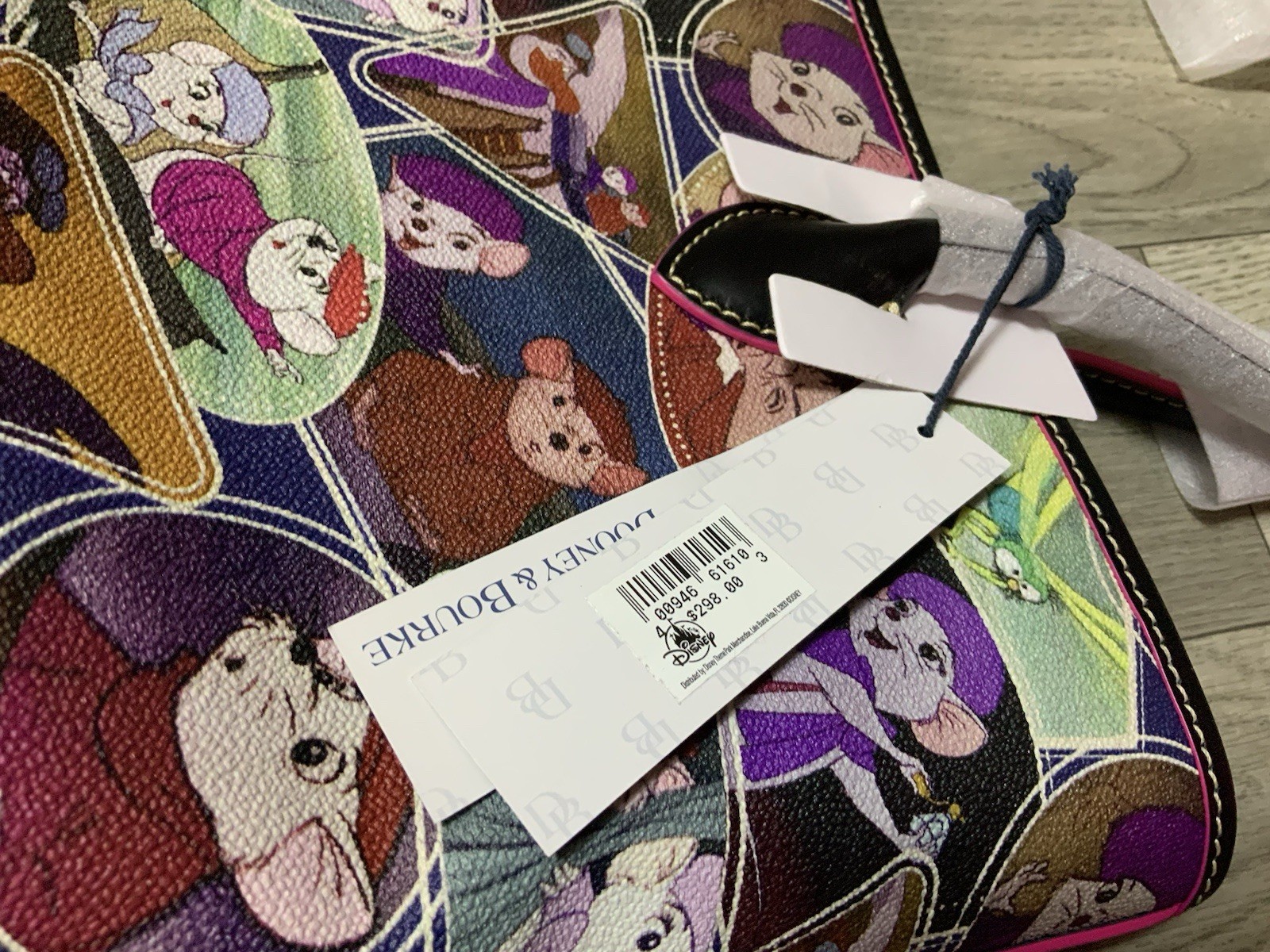 Dooney & Bourke Disney The Rescuers Tote Bag Purse NWT