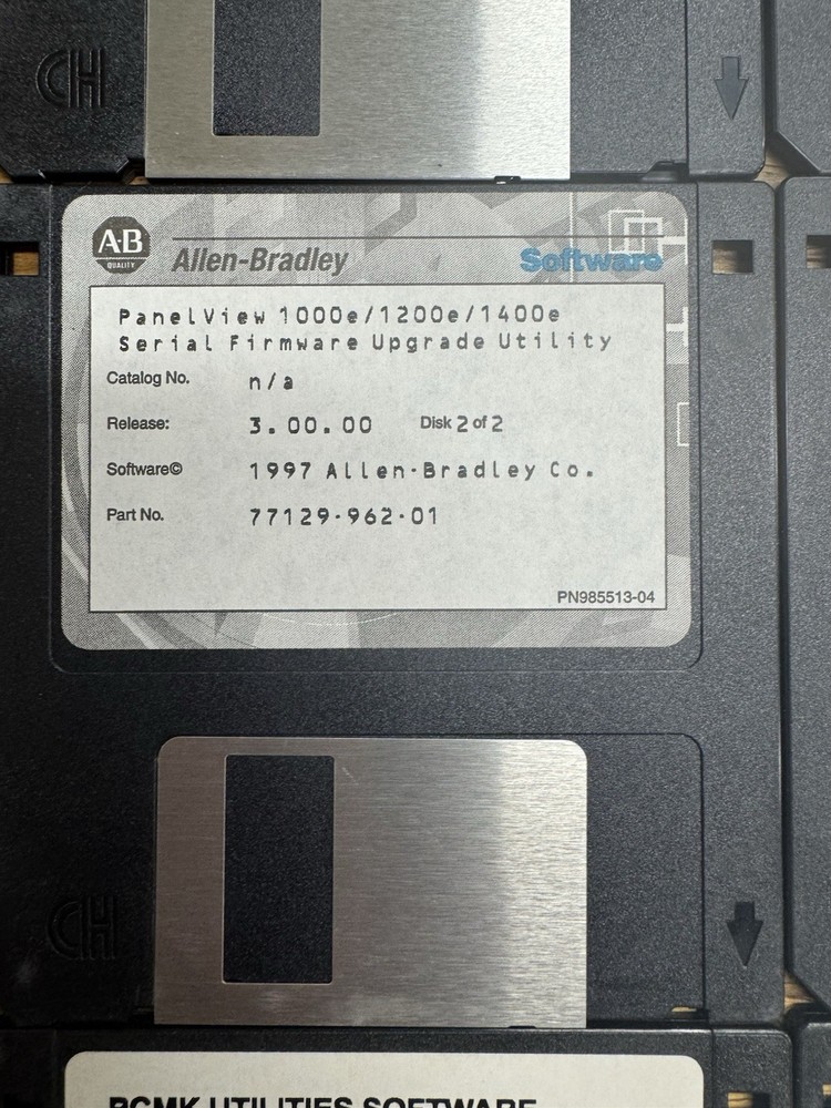 Allen Bradley Software Floppy Disk Lot