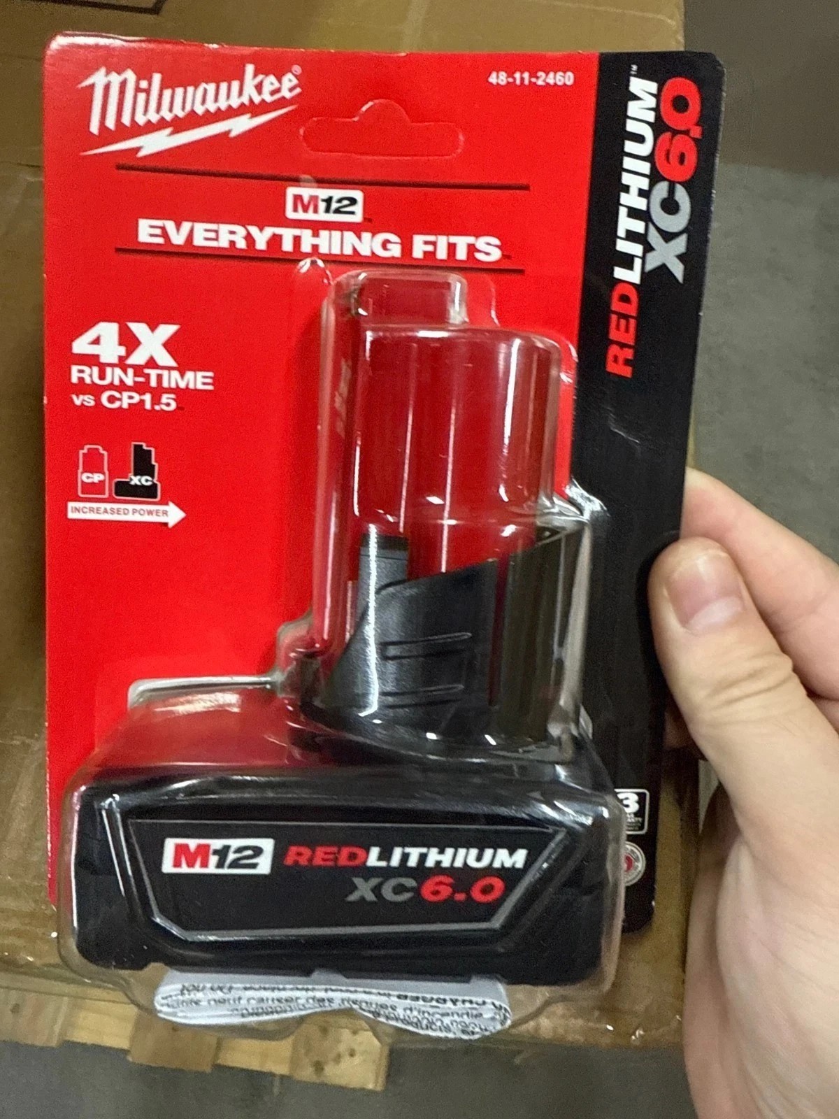 2 PCS MіІwaukеe 48-11-2460 M12 12V RED LITHIUM XC 6.0 Extended Capacity Battery