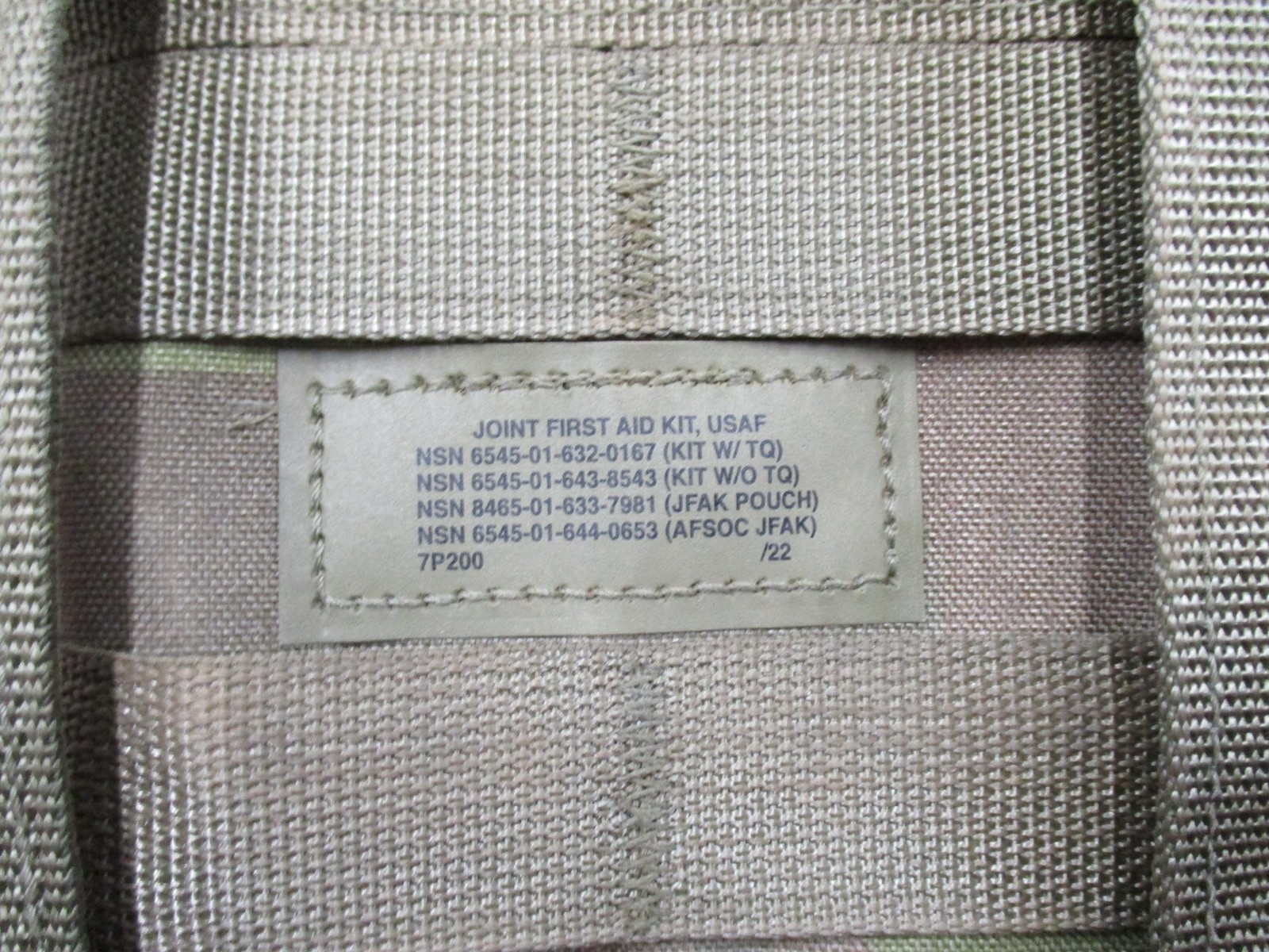 USED ARMY AIR FORCE OCP IFAK FIRST AID KIT JFAK MULTICAM QUICK CLOTT EXP.2027