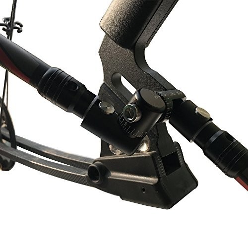 Adjustable Bow Rod Stabilizer V-Bar Mount with Quick Disconnect Sidebar - Fully