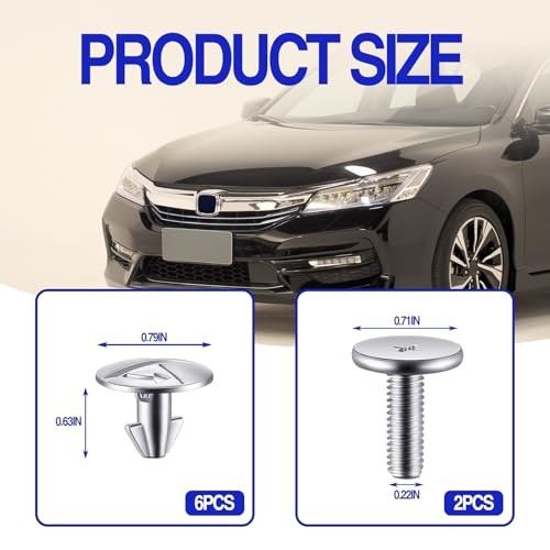 Engine Splash Shield Bolt Kit – Lower Skid Plate Screws for Under Engine 8PCS