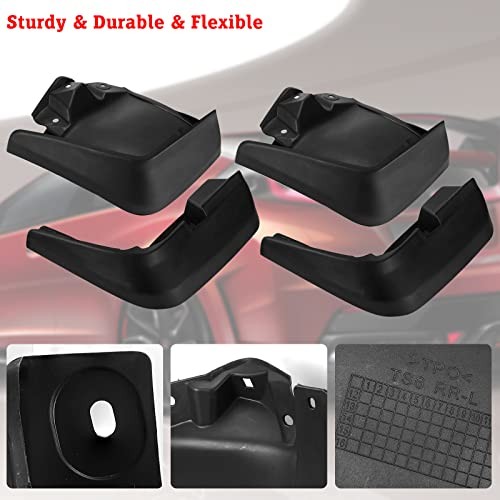 Mud Flaps Splash Guards 4PCS Front & Rear Side Mud Guards 2012-2015 Civic