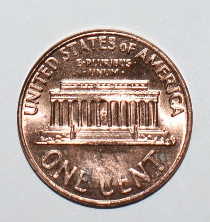 1970 D Strike Through Missing Letters Broad Strike Error R & O Uncirculated Red