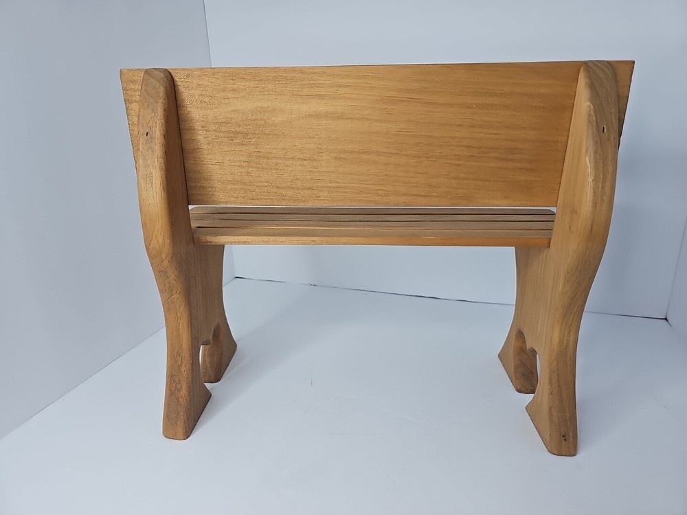 Handcrafted "I HEART DOLLS" Decorative Bench