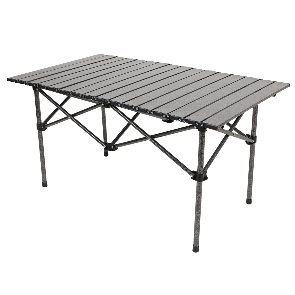 Camping Table That Fold up Lightweight, Aluminum Folding Table Roll Up Table 37"