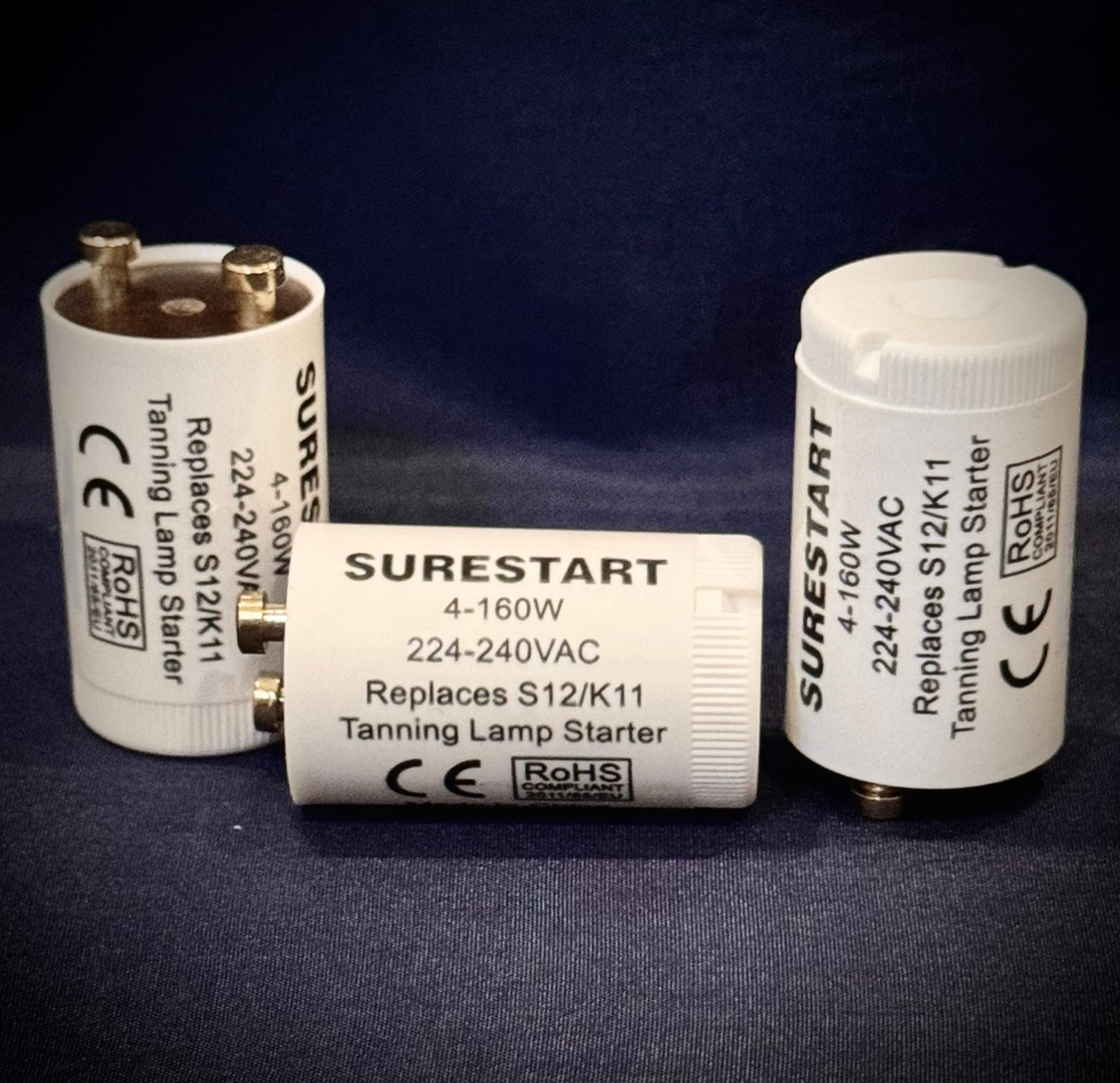 25 Tanning Bed Starter 4-160 watt K11 S12 Replaces Philips or Cosmedico