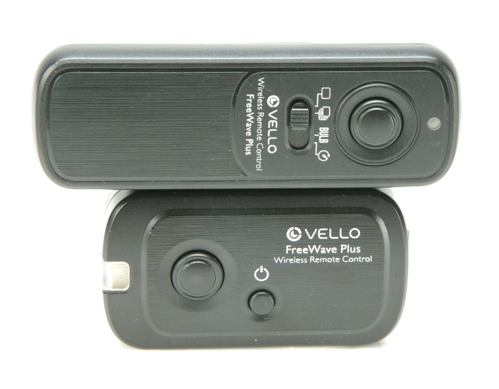 Vello's FreeWave Plus Wireless Remote Control & Shutter Release - 2.4GHz. Clean.