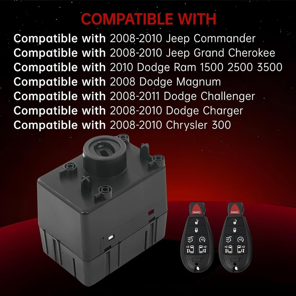 68210150AB Wireless Ignition Switch Node Module Key-Fob For 08-10 Dodge Charger