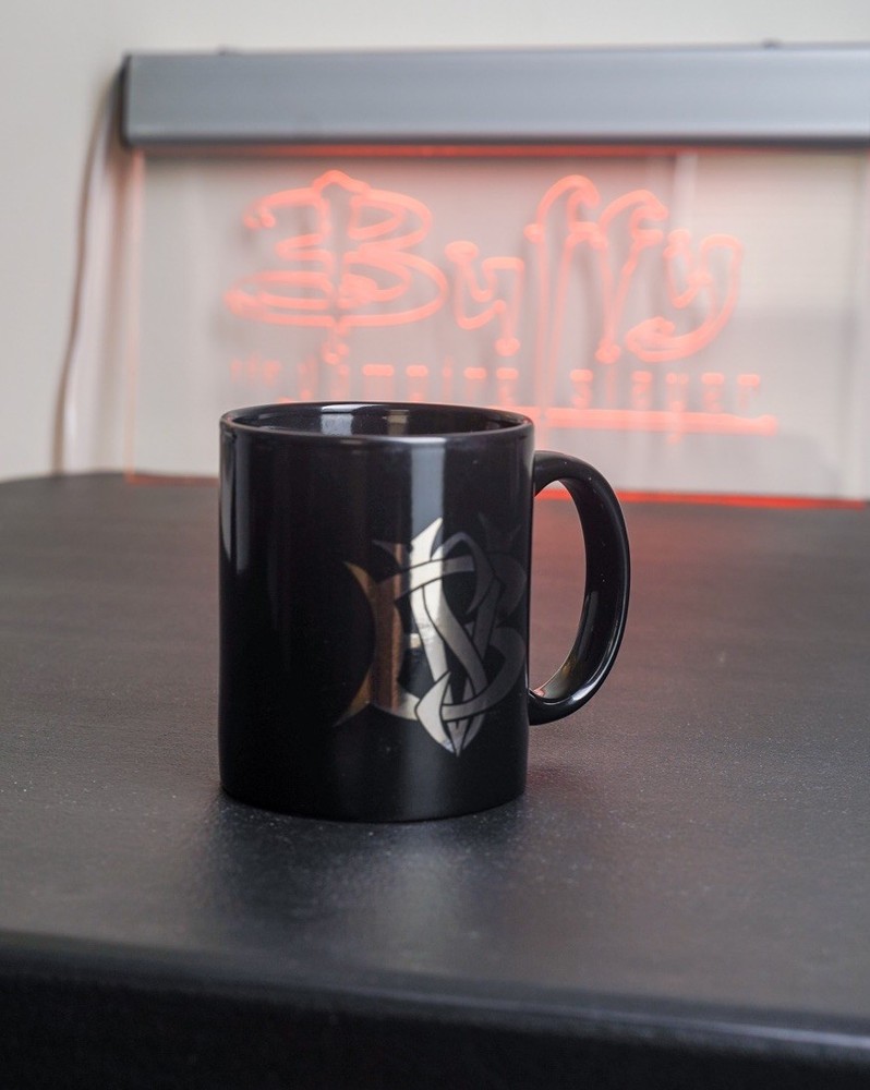 Buffy the Vampire Slayer Mug Vintage Metallic BTVS Logo Variation