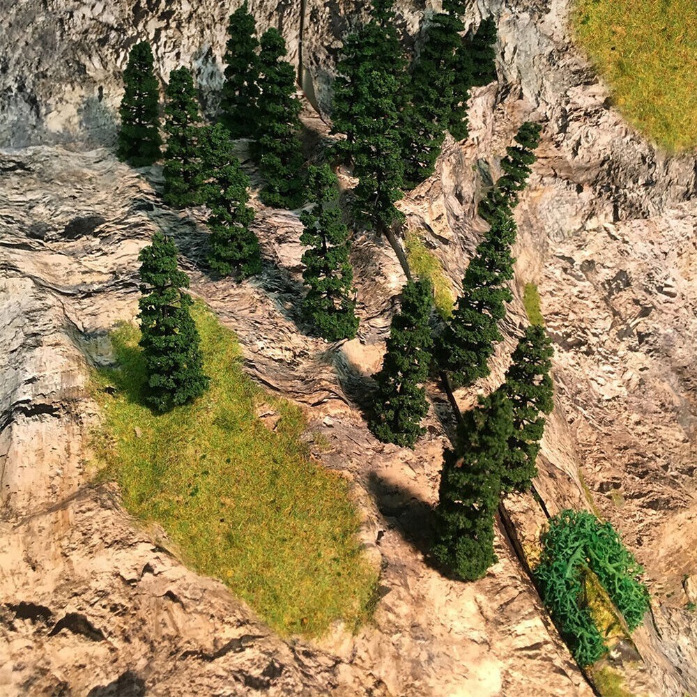 Upgrade Your Model Train Layout with 100 Tower Trees DIY Scenery Essentials