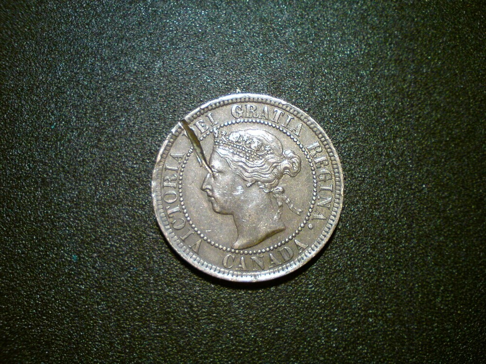 1901 CANADA VICTORIA ONE CENT COIN
