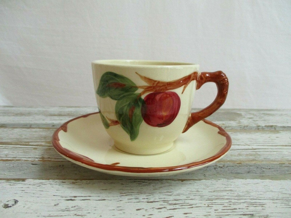 Franciscan USA Cup And Saucer Apple Pattern