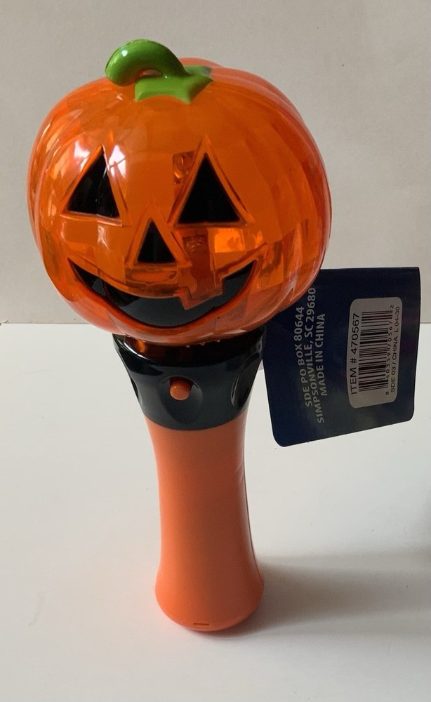 Halloween Fall Whimsy Spin Globe Light-Up Toy PUMPKIN