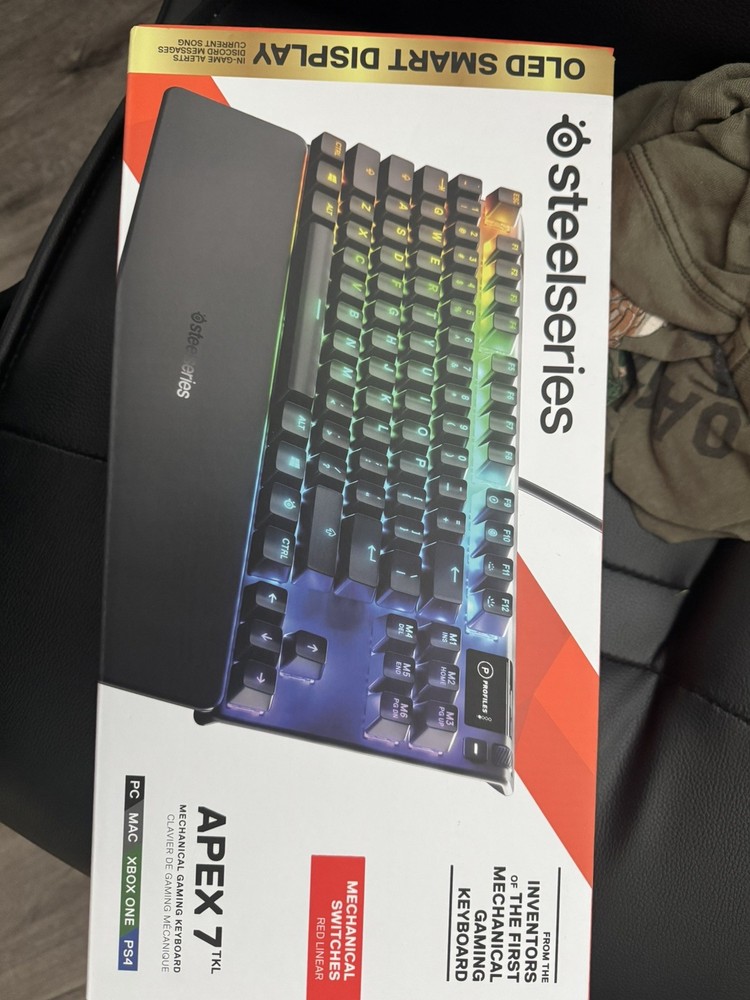 SteelSeries Apex 7 TKL Compact Mechanical Gaming Keyboard – OLED Smart Display