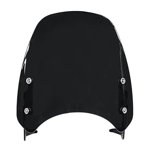 Motorcycle Double Bubble Windshield Windscreen Visor Compatible with Smoke