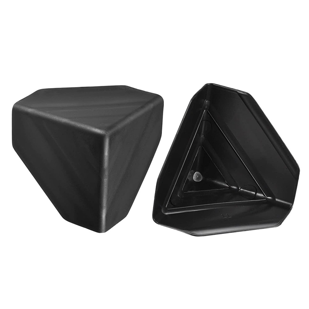 Corner Protector Plastic 2.36" x 2.36" x 2.36"  Boxes Packaging Black 16 PCS