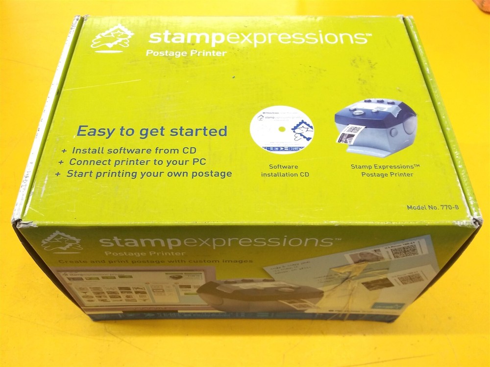 ⭐️⭐️⭐️⭐️⭐️ Pitney Bowes 770-8 Stamp Expressions Postage Printer