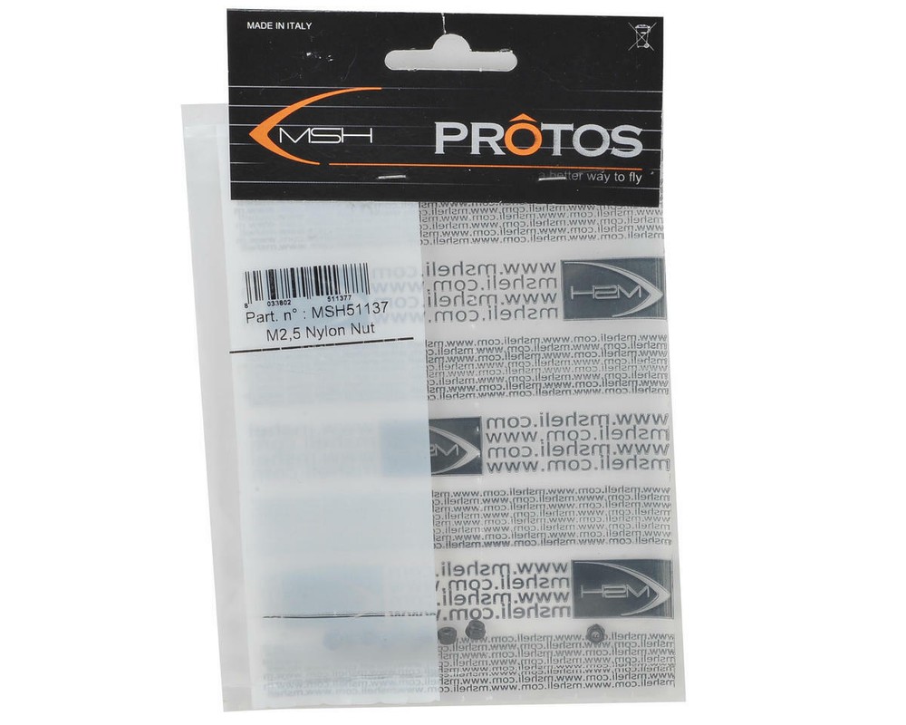MSHeli 2.5mm Nylon Nut (10) [MSH51137]