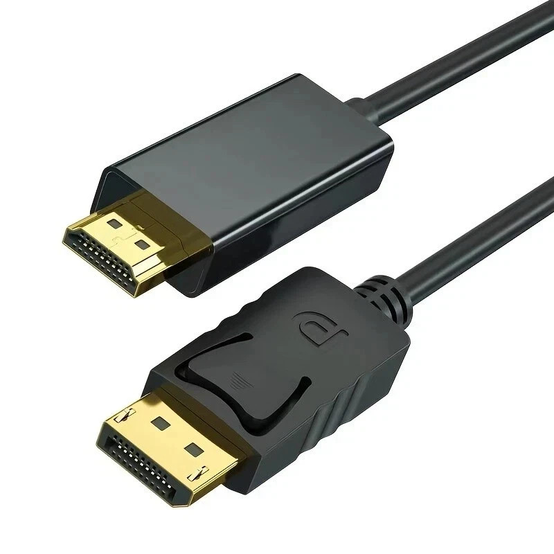 LOT Display Port to HDMI Cable DP Adapter Converter Audio Video PC HDTV 1080P