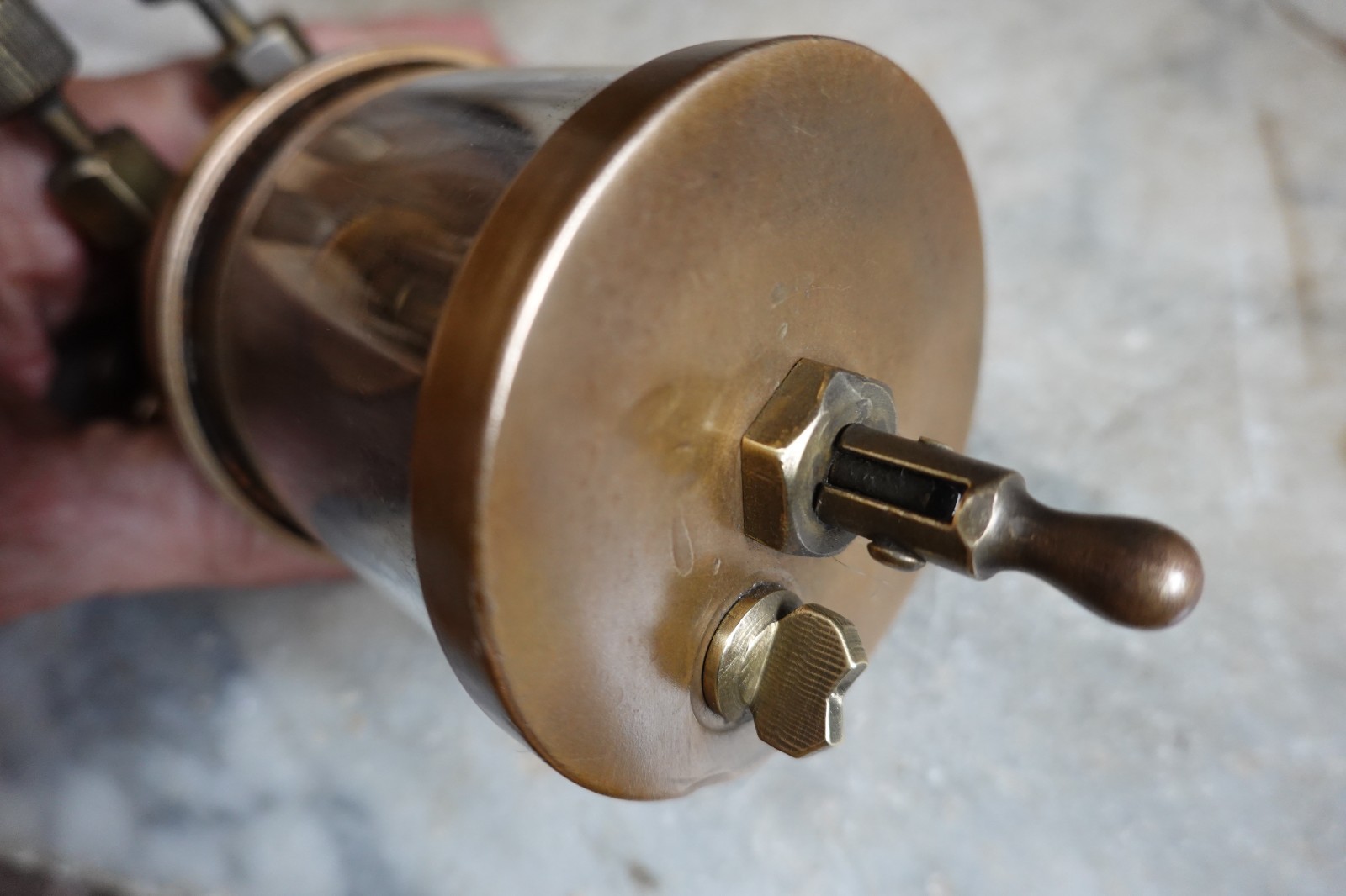 Antique RARE "NEWTONS MACHINE SHOP" 2 DRIP OILER CLEVELAND MARITIME MACHINIST