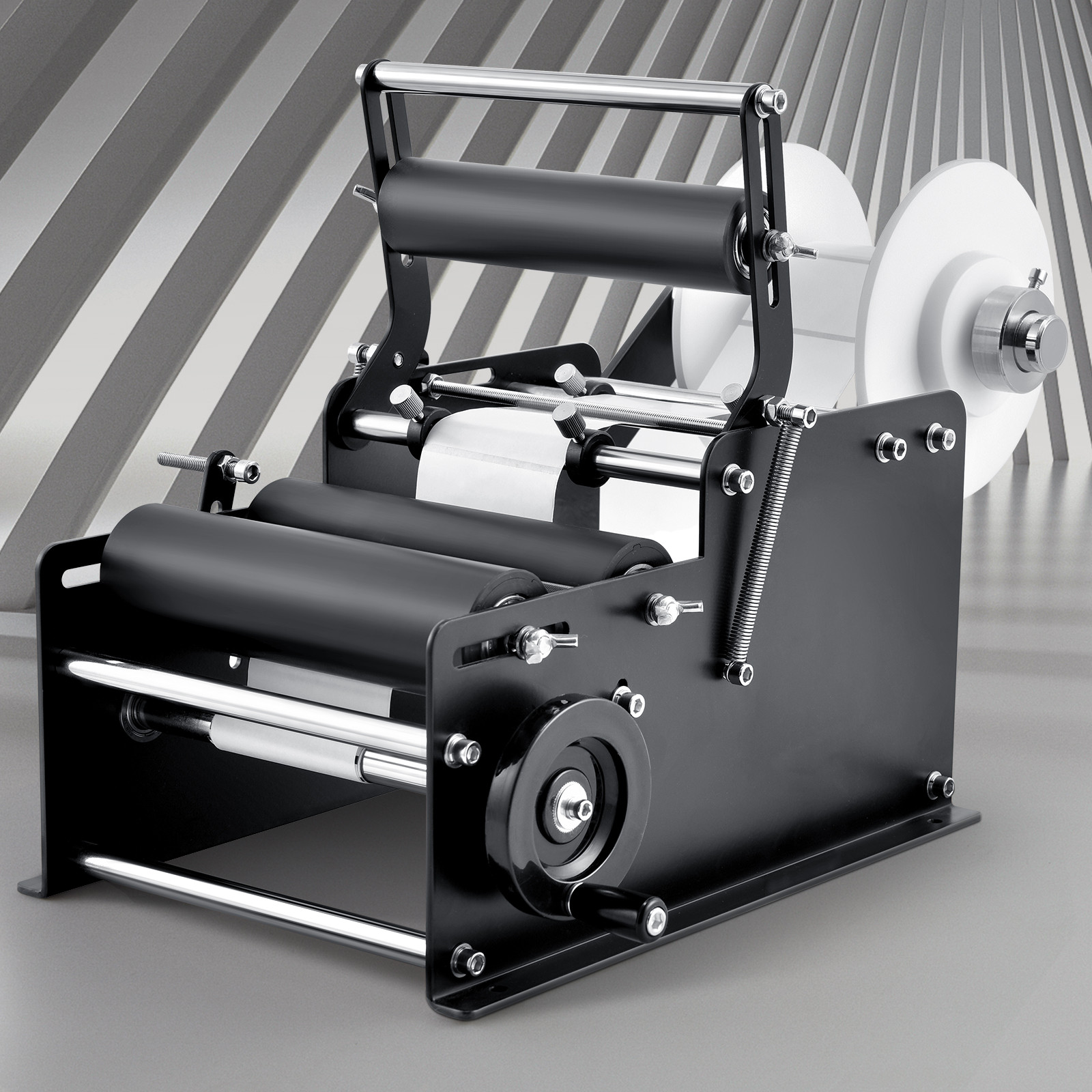 VEVOR Manual Round Bottle Labeling Machine Label Applicator 15-20 Bottles/min