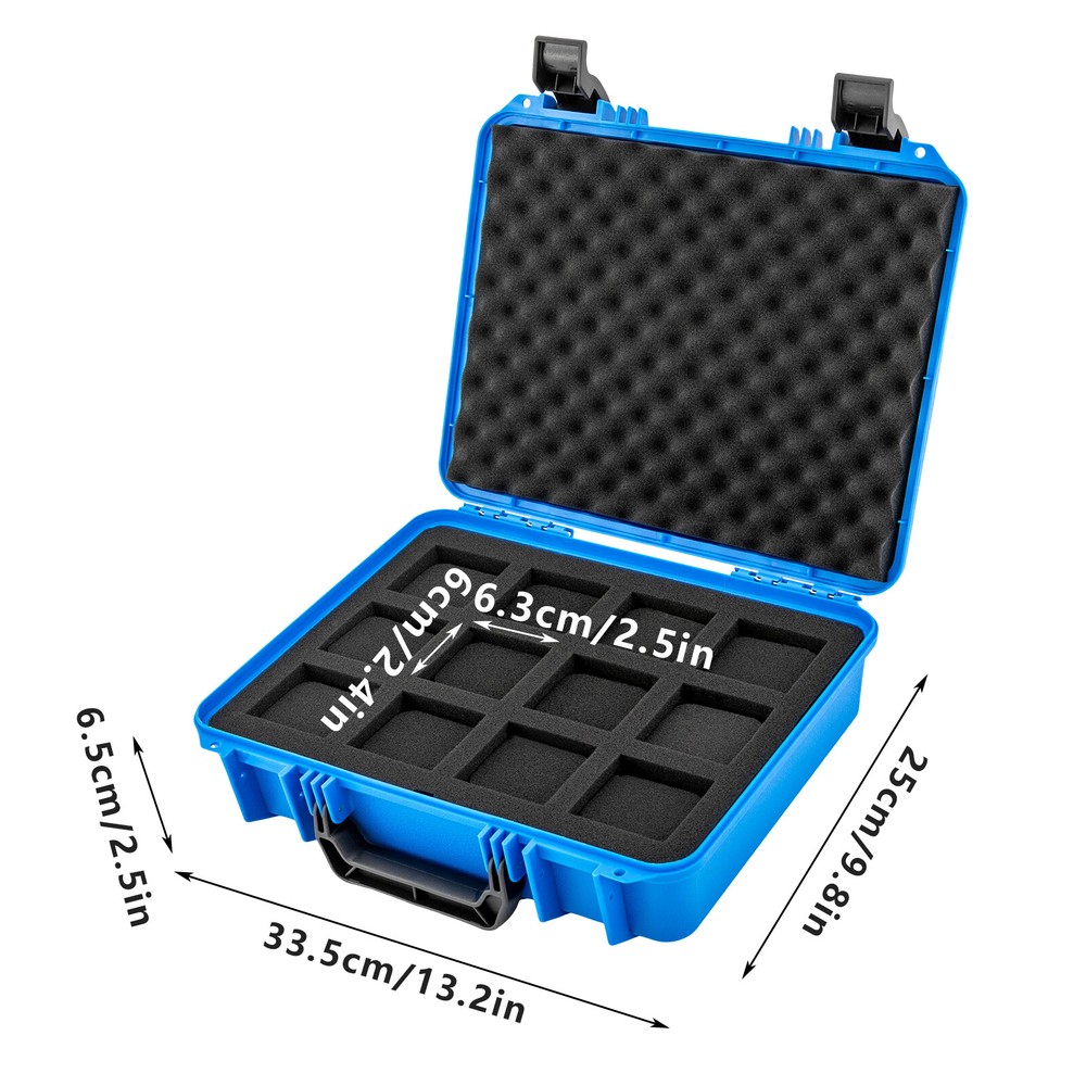 12 Slots Watch Storage Box Suitcase Case Display Storage Case Moisture-Proof