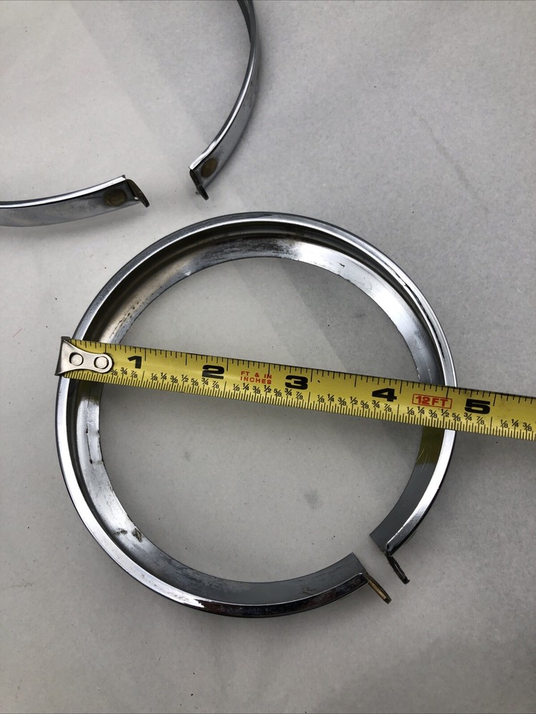Headlight Head Light Lamp Ring Surround 2 Sizes 6"Dia & 4.5"Dia For Harley *READ