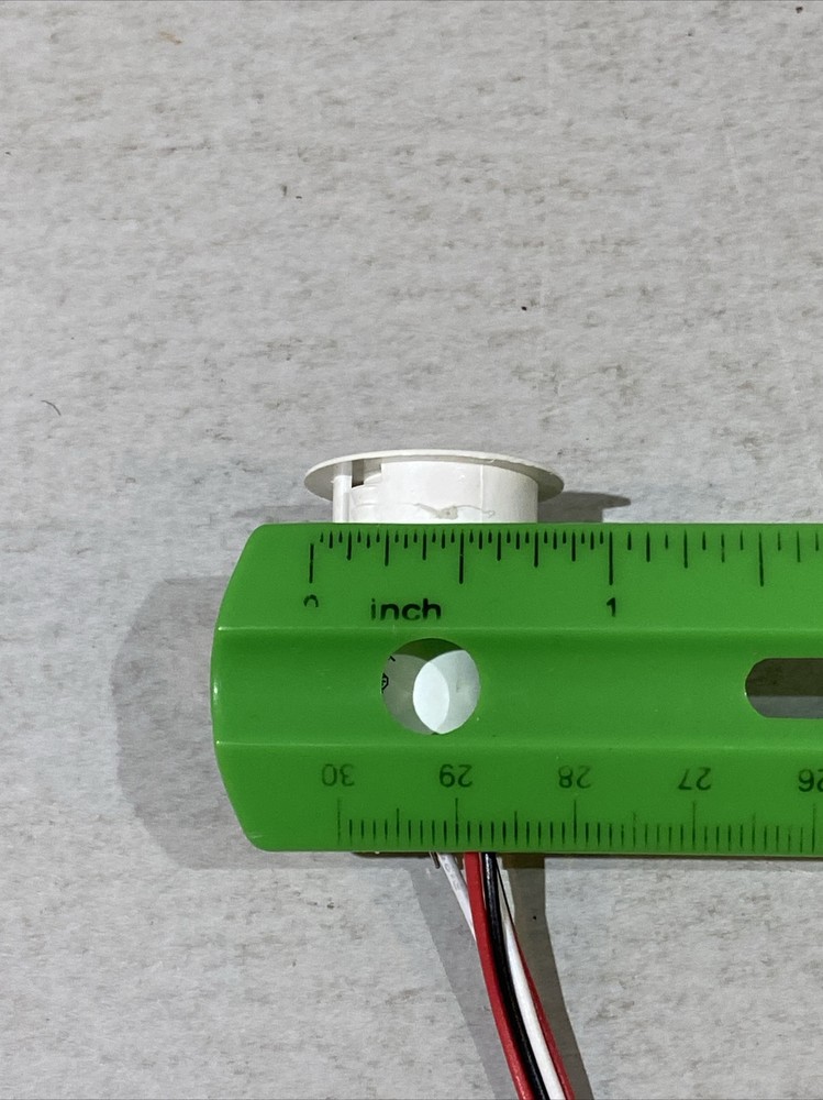 Fire & Security Door Mount DPDT White 3/4" Dia 1076CD