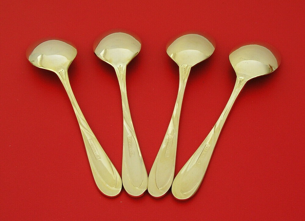 (4) FARBERWARE NICOLE GOLD - 6" TEASPOONS