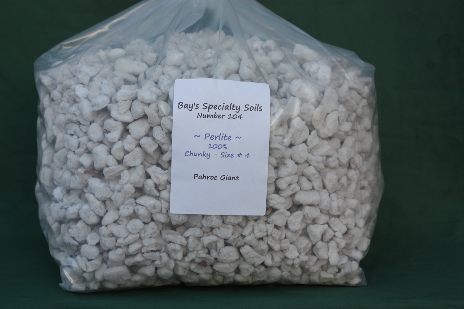 Perlite Chunky Size 4, Hand sifted to Reduce Dust - Hydroponics, DIY Custom Mix