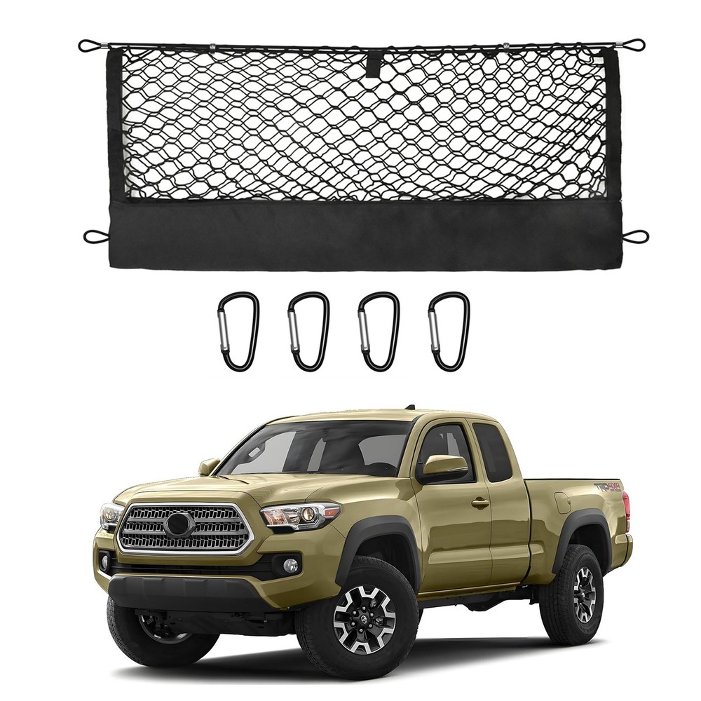 Envelope Vertical Style For 2005-2024 Toyota Tacoma Trunk Bed Storage Cargo Net
