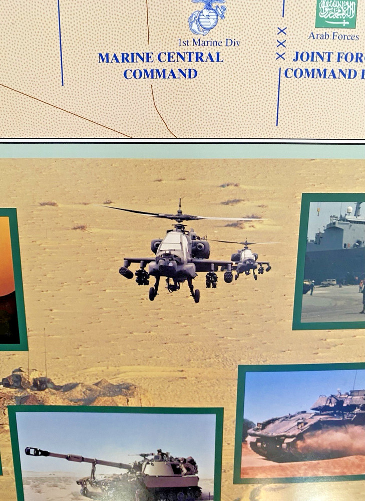 Operations Desert Shield/Desert Storm 24'" x 30" Poster CENTCOM Unframewd