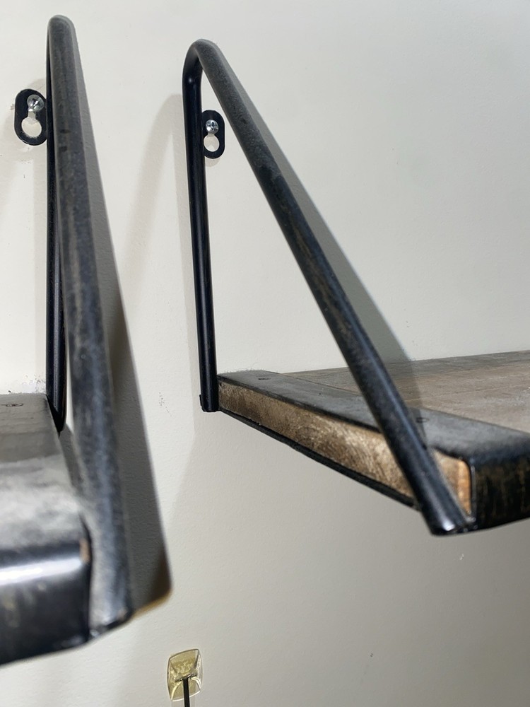 Wall Shelf Rustic Metal And Wood