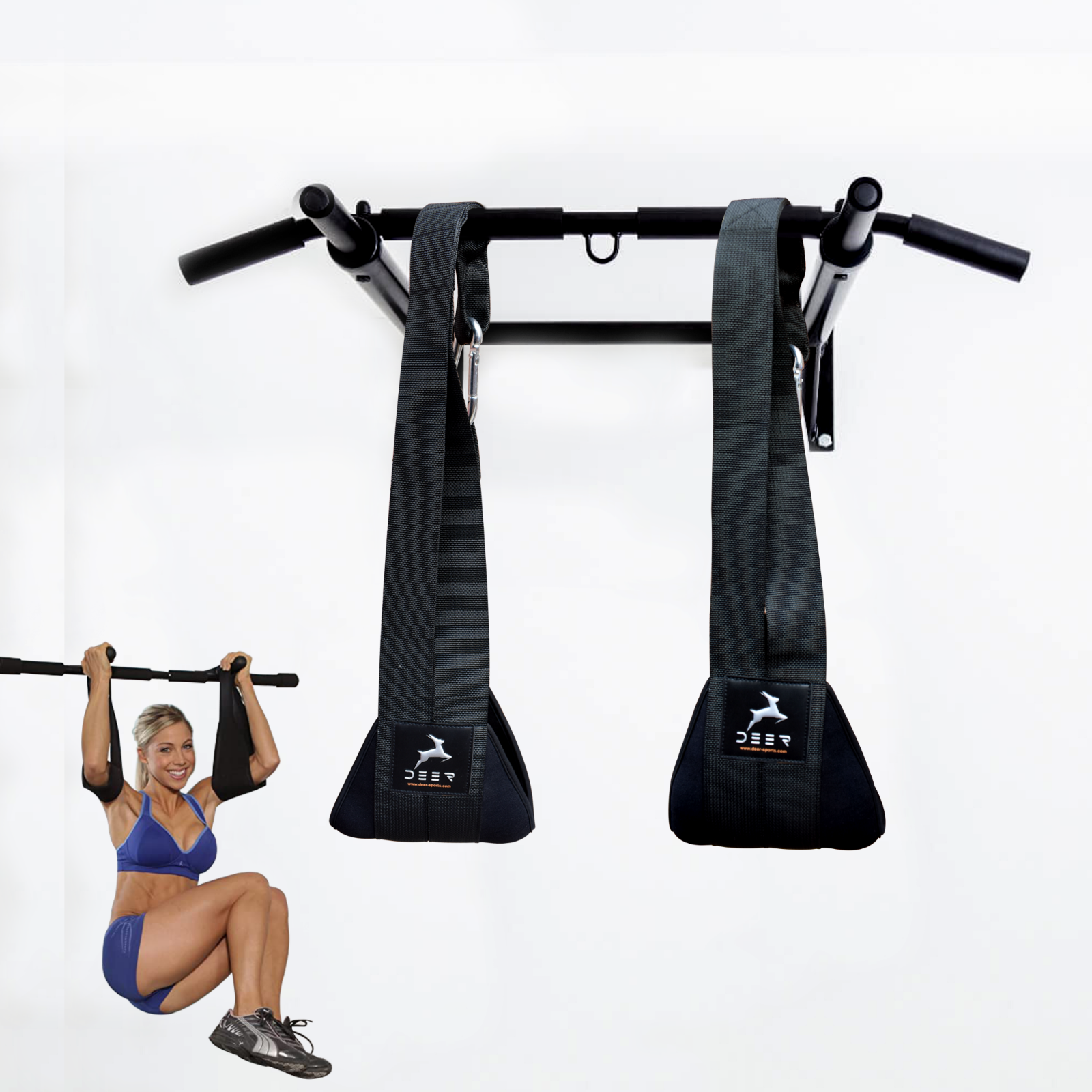 Fitness Hanging Ab Straps for Pull Up Bar & Abdominal Muscle Building