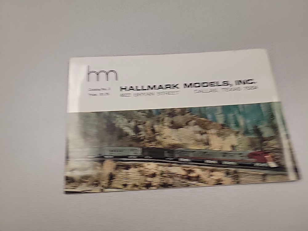 VINTAGE CATALOG #M7287 - HALLMARK model trains 1974