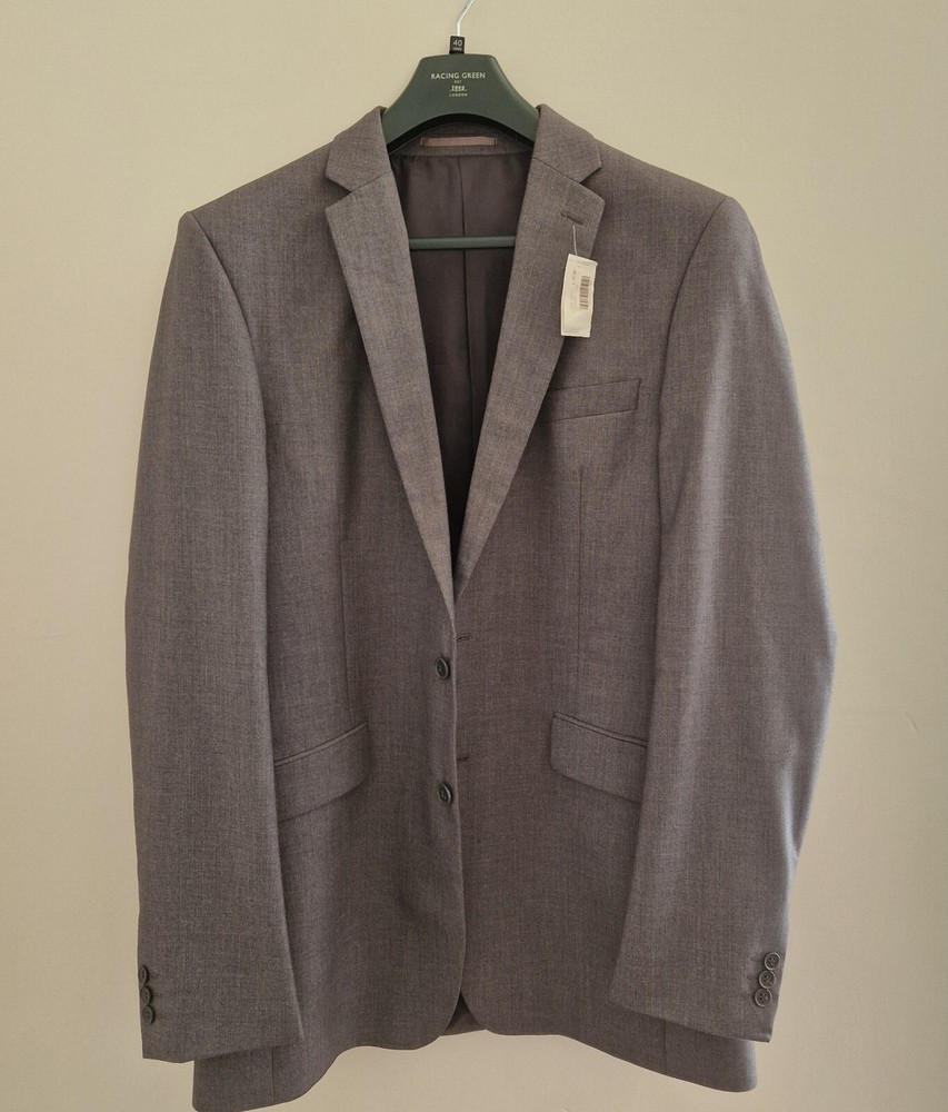 Occasions Suit Jacket, Grey Size 40 X Long BNWT