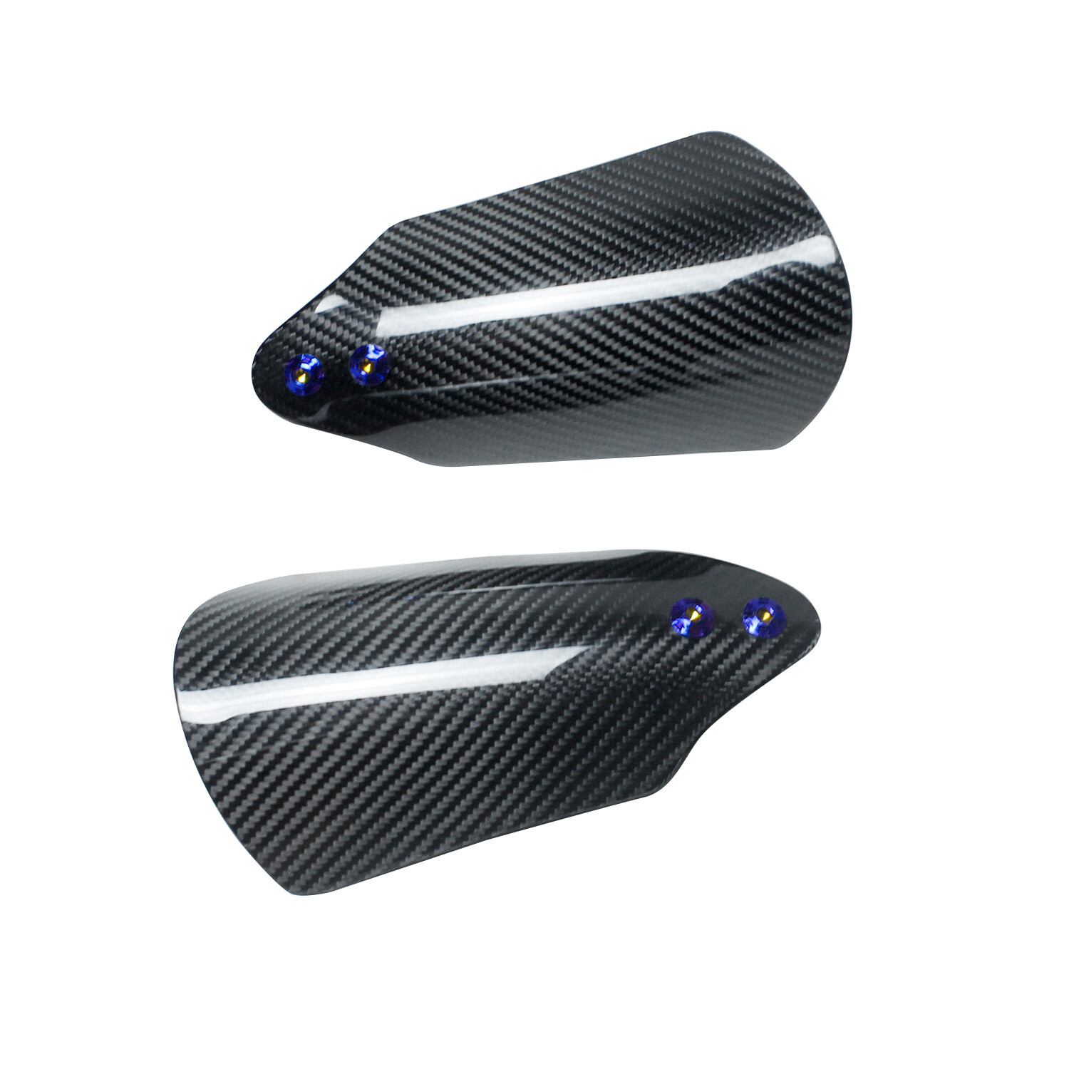 Black Carbon Fiber Hand Grip Windshield Fit Harley Softail Sport Glide FXDR 114