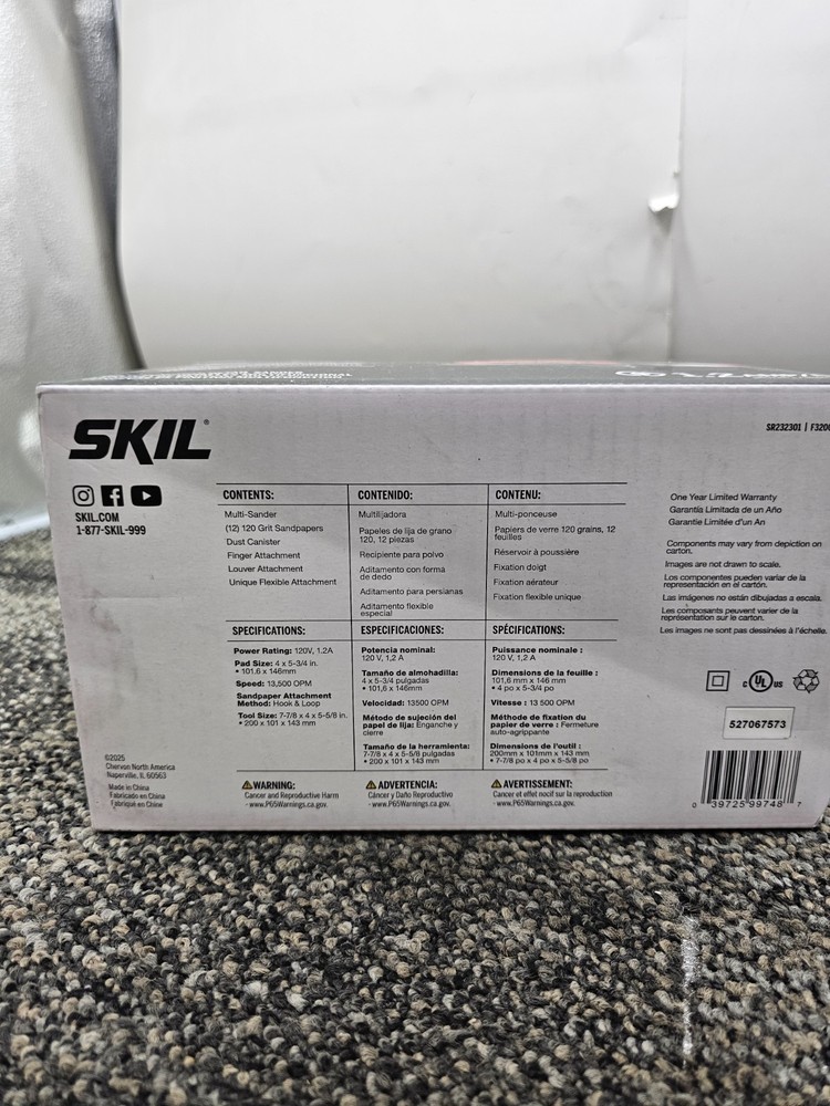 SKIL SR232301 Multi-Function Detail Palm Sander Assembly 1.2 amp