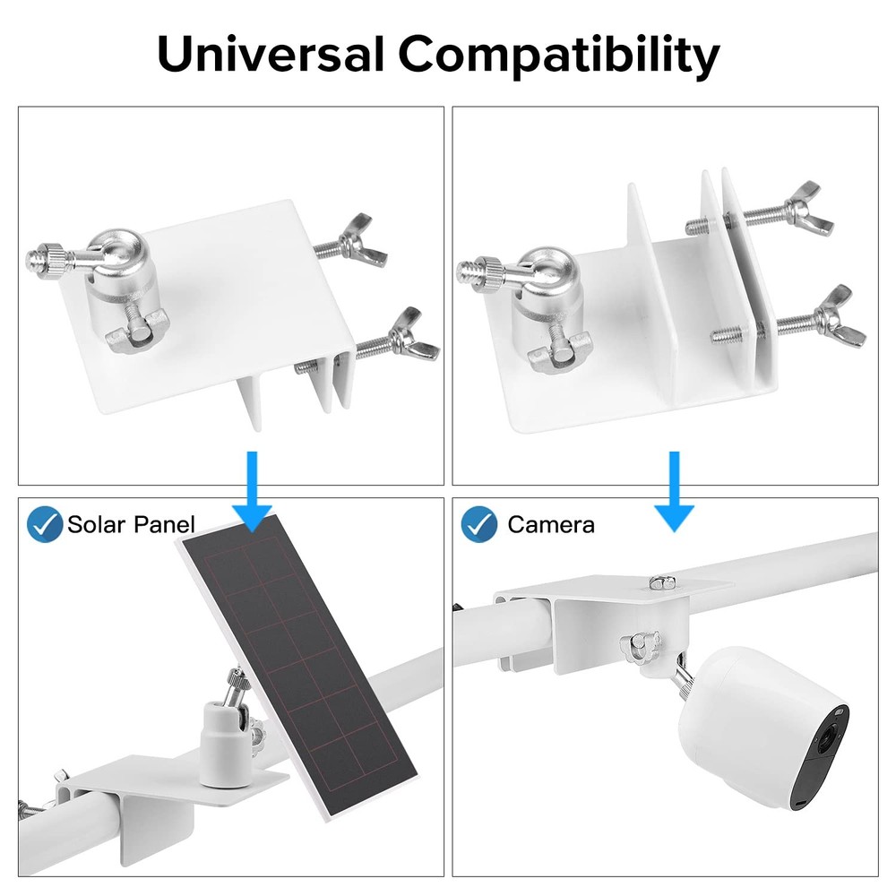 2Pack Gutter Mount Compatible with Arlo Essential arlo gutter mount, White