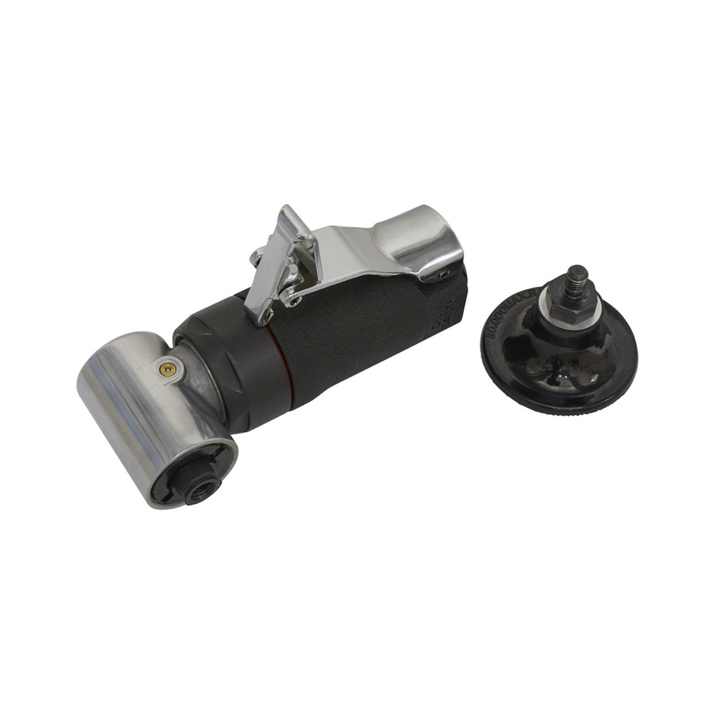 Sealey Mini Air Sander Variable Speed Safety Trigger 50mm Pad Workshop Tool