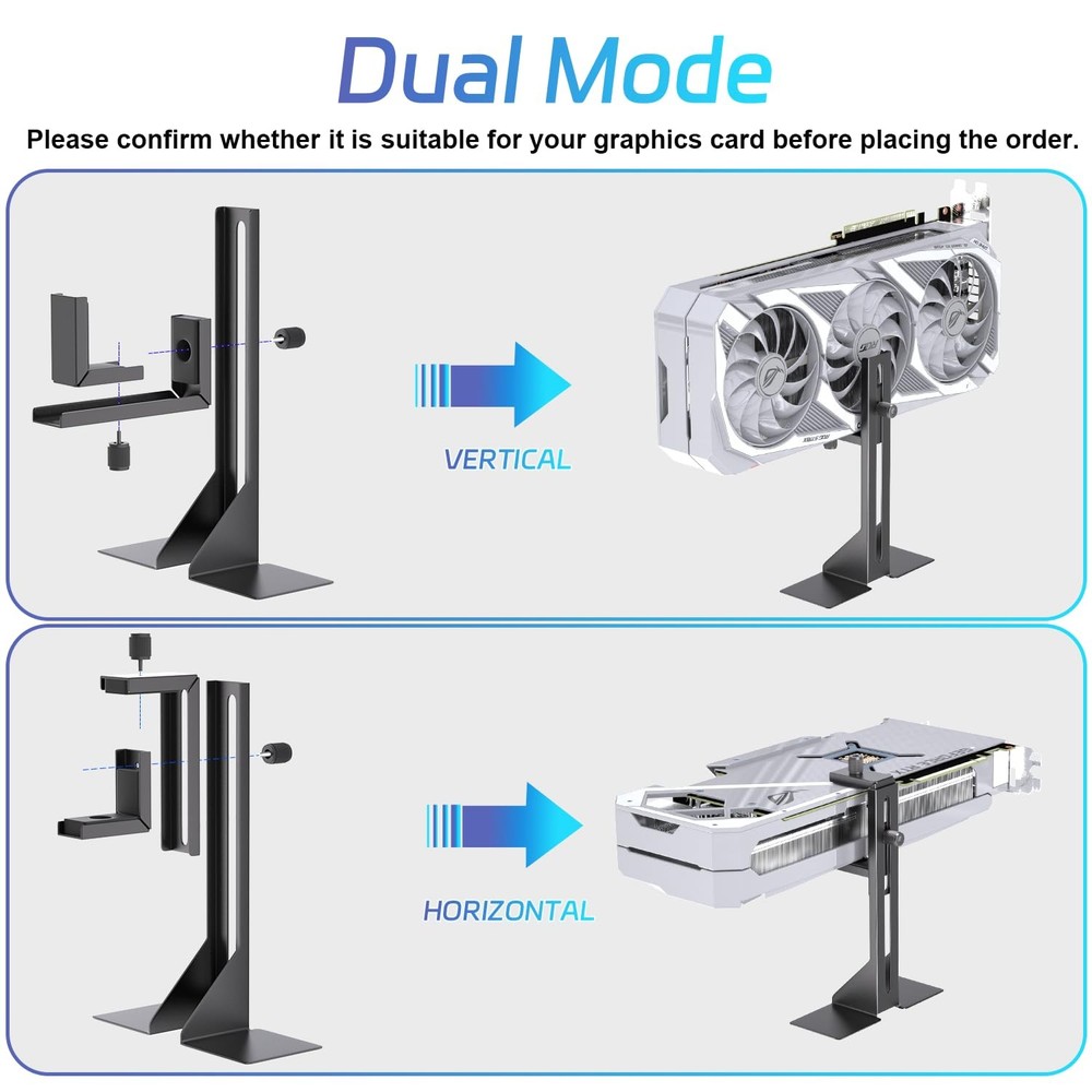 GPU Support Bracket, Graphics Card Support, GPU Brace, Video Card Holder Brac...