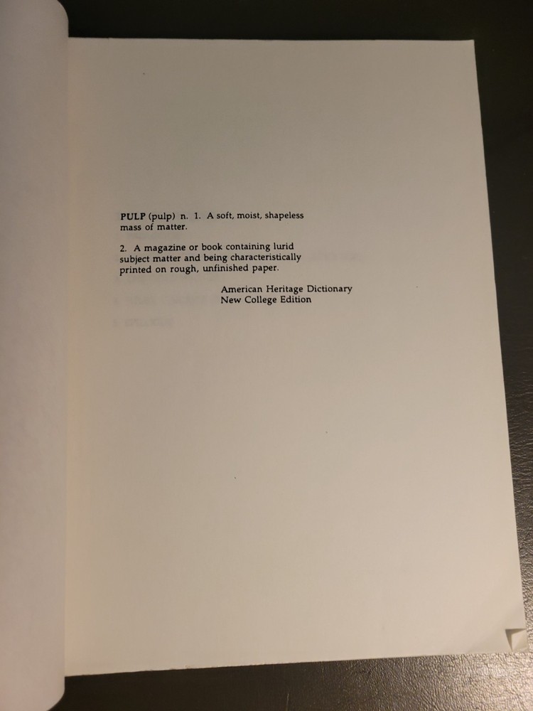 PULP FICTION – VINTAGE 1993 PRODUCTION-DISTRIBUTED SCRIPT