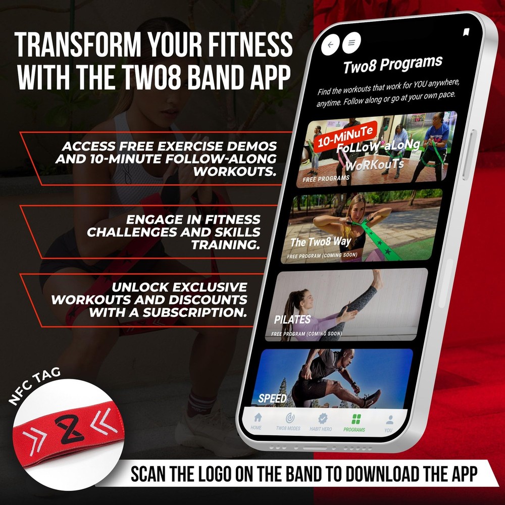 Two8 Multi-Loop Resistance Bands - Athletic Training & Sports Performance Equipm