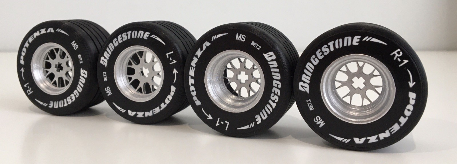 Replacement Lego Icons Ferrari F2004 Michael Schumacher Bridgestone Wheels