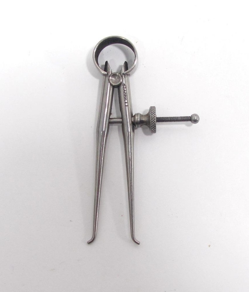 Tiny Starrett 2 3/4" Round Leg Inside Spring Divider Caliper Tool Small